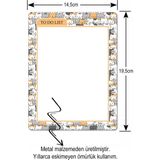Mikasso Kedi Desenli Yaz Sil Buzdolabı Notluk Alışveriş Listesi Manyetik Metal Magnet To Do List Kalem Hediy - Çok Renkli