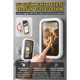 Mikasso Kendinden Güçlü Yapışkanlı Su Geçirmez | 360 ° Dönebilen Telefon Tutucu | Banyo Duş Telefon Standı S - Çok Renkli