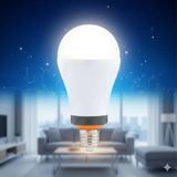 Mikasso KES076 Şarjlı Acil Durum LED Ampulü 12W E27 Beyaz Işık (Kesintide Yanar)