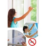 Mikasso Kesilebilir Pencere Sinekliği Cırt Bantlı Yapışkanlı Çıkarılabilir Tül Sineklik 150CM x 130CM Cam