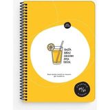 Mikasso Keskin Hisli Şeyler 15X21 Spiralli Akademik Ajanda - Başta Biraz Sıkıldım 830217-99 Karton Belirtil - Çok Renkli