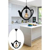 Mikasso Kettle Çaydanlık Sarkıt Avize Modern Tekli Avize Retro Mutfak Cafe Otel Restaurant Tavan Lamba Çaycı - Çok Renkli