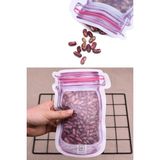 Mikasso Kilitlenebilir Buzdolabı Saklama Poşeti (1 Adet) 500 ml Çıtçıtlı Poşet Ev Seyahat Piknik Tipi Plasti