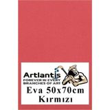 Mikasso Kırmızı Eva 50X70 cm 1 Adet Eva Süngeri Okul Kreş Anasınıfı Elişi Etkinlikleri - Çok Renkli