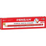 Mikasso Kırmızı Kopya Kalemi 12'li Paket Kırmızı - Çok Renkli