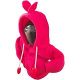 Mikasso Kırmızı Kulaklı Vites Topuz Süsü Hoodie Kapşonlu Araba Vites Poları Araç Vites Sweatshirt - Çok Renkli