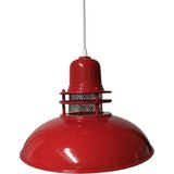 Mikasso Kırmızı Metal Fener Avize Tekli Sarkıt Mutfak Çocuk Odası Genç Odası Salon Avize Metal 1 E27 Kırmızı - Çok Renkli
