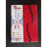 Mikasso Kırtasiye Seti ve My Lesson 4 1 Konulu Defter Yumuşak Spiralli Renkli 120 Yaprak Büyük Boy Kırmızı O - Çok Renkli