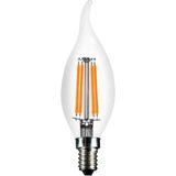 Mikasso Kıvrık Buji Filament Edison Tip Rustik Şeffaf Cam Ampul 8 W LED Ampul - Günışığı Erd-36 Beyaz - Çok Renkli