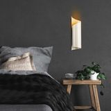 Mikasso Kıvrık Modern Tekli Metal Aplik 35CM Parlak Krem, Rustik Dekoratif Duvar Lambası KIVRIK-012 Metal Ço - Çok Renkli