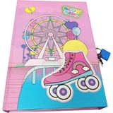 Mikasso Kız Çocuk Kutulu Kilitli Hatıra Defteri "glow Gırl" 13*9 cm 48 Yaprak Karton Çizgili Belirtilmemiş K - Çok Renkli