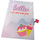 Mikasso Kız Çocuk Kutulu Kilitli Hatıra Defteri "hello Cupcakes!" 13*9 cm 48 Yaprak Karton Çizgili Belirtilm - Çok Renkli