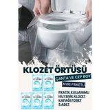 Mikasso Klozet Örtüsü Tekli Poşet / 50'li Paket Çantada Kolay Taşınabilir Plastik