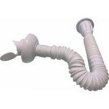 Mikasso Koku Önleyici Kapaklı Körüklü Lavabo Sifonu Lavabo Gider Borusu Hortum 80CM