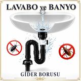 Mikasso Koku ve Haşere Önleyici Yeni Nesil Körüklü Lavabo Banyo Altı Hortumu Çift Yönlü Gider Borusu Plastik - Çok Renkli