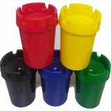 Mikasso Kokusuz Kül Tablası Araç Içi Küllük Plastik Küllük Karışık Renkli 5 Adet - Çok Renkli