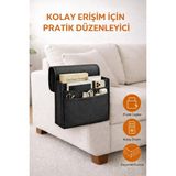 Mikasso Koltuk Örtüsü Koltuk Kılıfı Araç Organizer Evrak Çantası Düzenleyici Banyo Düzenleyici Keçe Siyah - Çok Renkli