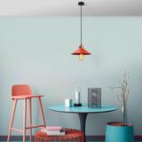 Mikasso Konik Retro Tekli Sarkıt Avize Kırmızı, Modern Dekoratif Metal Sıvama Tavan Lambası KONIKSIVAMA-006 - Çok Renkli