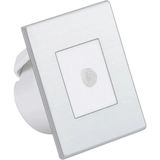 Mikasso Koridor Basamak Merdiven Sensörlü Kare Spot Lamba Aydınlatma Metalik Gri Kasa 8cm x 8cm (Beyaz Işık) - Çok Renkli