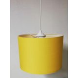 Mikasso Koridor Mutfak Oturma Odası Avize Tekli Sarkıt Genişlik: 25 cm Kumaş 1 E27 Sarı Salon / Oturma Odası - Çok Renkli