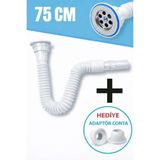 Mikasso Körüklü Lavabo Evye Sifonu 75 cm