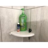 Mikasso Köşe Duş Içi Raf Şampuanlık Sabunluk Plastik Beyaz - Çok Renkli