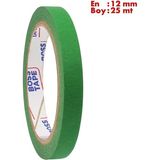 Mikasso Koyu Yeşil Maskeleme Bandı Kağıt Bant EN:12MM BOY:25MT