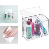 Mikasso Kozmetik,makyaj Organizer Kendinden Yapışkanlı 12X6X10CM Akrilik Turuncu 2 - Çok Renkli