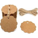 Mikasso Kraft Kağıt 6X6CM Not Kartı Delikli - 200 Adet Diğer Kalın Kraft Kağıt - Çok Renkli