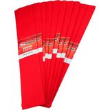Mikasso Krapon Kağıdı Kırmızı Renk 10'lu, 1,5mt x 50CM - Çok Renkli
