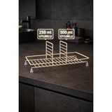 Mikasso Krem Premium Kare Sabunluk Standı (Sadece Stand) Metal Krem - Çok Renkli
