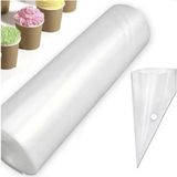 Mikasso Krema Krem Şanti Sıkma Torbası Tek Kullanımlık 72'li Pm-Tek Kullanımlık Sıkma Torbası Orta Boy Plast