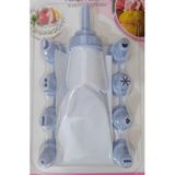 Mikasso Krema Torbası 9 Adet Farklı Başlıklı Krema Pompası Plastik