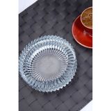 Mikasso Kristal Cam Yuvarlak Güneş Küllük Kül Tabağı Kül Tablası Cam Turuncu Yuvarlak