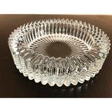 Mikasso Kristal Lüks Cam Küllük |kristal Lux Küllük 14CM 1 Adet Cam Küllük Cam Beyaz Yuvarlak
