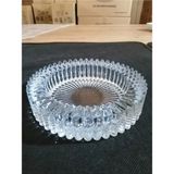 Mikasso Kristal Lüx x 1 Adet Cam Küllük 14CM.HI064 Cam Turuncu Yuvarlak