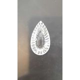 Mikasso Kristal Şeffaf Cam Avize Taşı (Eni 3 Cm,5 Cm) Cam 1 E27 Turuncu - Çok Renkli