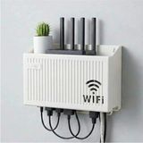 Mikasso Krm Duvar Tipi Wi-Fi Modem Saklama Kutusu(Beyaz) – Kablo Düzenleyici Router Raf Organizer (5047) Krm - Çok Renkli