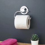 Mikasso Krom Banyo Tuvalet Kağıtlığı Hem Vakumlu Hem Vidalı Metal Gümüş - Çok Renkli