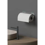 Mikasso Krom Gümüş Yapışkanlı Kağıt Havluluk Kağıt Havlu Askısı Banyo Mutfak Havluluğu Minimal Metalik Metal - Çok Renkli