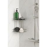 Mikasso Krom Iki Katlı Banyo Köşeliği Şampuanlık Ek-02 LAISYHOME-037 Metal Gümüş - Çok Renkli