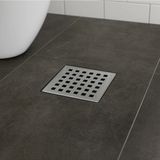 Mikasso Krom Kare Yer Süzgeci 10X10 cm – Paslanmaz Modern Tasarım - Çok Renkli