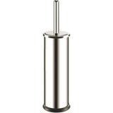 Mikasso Krom Silindir Metal Wc-Tuvalet Fırçası Fırçalık Krom Bej - Çok Renkli