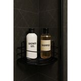 Mikasso Krom Yapışkanlı Üçgen Tek Katlı Banyo ve Mutfak Rafı Duş Şampuanlık Duvar Düzenleyici Organizer Krom - Çok Renkli