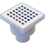 Mikasso Krom Yer Süzgeci Banyo Gider Borusu 50 Alttan Çıkışlı 10*10 Krom