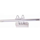 Mikasso KSL160 Led’li Resim ve Banyo Flüt Aplik 6W Ararenk Metal Gümüş - Çok Renkli
