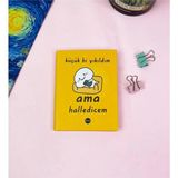 Mikasso Küçük Bi Yıkıldım Tasarımlı Sert Kapaklı Mini Defter Sert Düz Orta Boy Çok Renkli Okul Defterleri Be