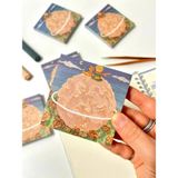 Mikasso Küçük Prens Temalı Gezegen ve Çiçek Desenli Postit/post-Ityapışkanlı Not Kağıdı/sticky Note Yapışkan - Çok Renkli