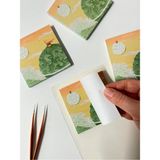 Mikasso Küçük Prens Temalı Yeşil Gezegen ve Gün Batımı Desenli Postit/post-It/yapışkanlı Not Kağıdı/sticky Y - Çok Renkli