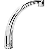 Mikasso Kuğu Lavabo Batarya Borusu Kısa - Gümüş -Pirinç Gümüş 0-10 cm Metal Sabit 0-50 Derece Yok